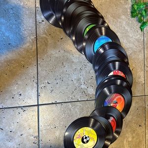 Vinyl records for bedroom decor